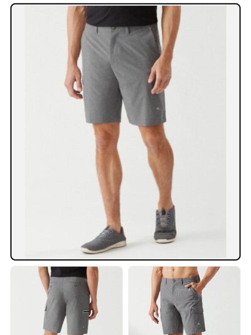 Tommy Bahama Cayman Isles Cargo IslandActive NWT Coal Grey Shorts Men's Size 42
